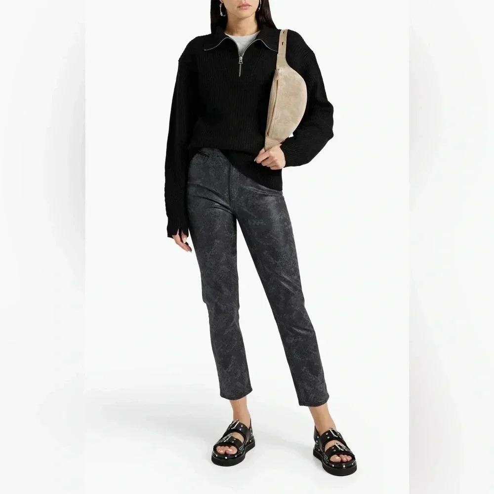 RAG & BONE‎ Nina cropped high-rise straight-leg jeans